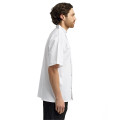 Unisex Studded Front Short-Sleeve Chef's Jacket