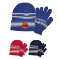 Cuff Beanie and Gloves Set