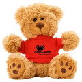 6" Plush Teddy Bear With Choice of T-Shirt Color