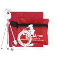 Mobile Tech Charging Cables and Earbud Kit in Zipper Pouch