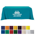 Flat Poly/Cotton 4-sided Table Cover - fits 8' standard t...