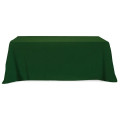 Flat Poly/Cotton 4-sided Table Cover - fits 8' standard t...