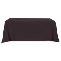 Flat Poly/Cotton 4-sided Table Cover - fits 8' standard t...