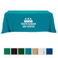 Flat Poly/Cotton 4-sided Table Cover - fits 8' standard t...