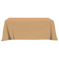 Flat Poly/Cotton 4-sided Table Cover - fits 8' standard t...