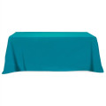 Flat Poly/Cotton 4-sided Table Cover - fits 8' standard t...