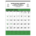 Triumph® Calendars Green & Black Contractor Memo Calendar