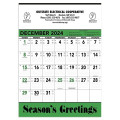 Triumph® Calendars Green & Black Contractor Memo Calendar