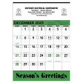 Triumph® Calendars Green & Black Contractor Memo Calendar