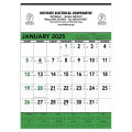 Triumph® Calendars Green & Black Contractor Memo Calendar