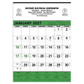 Triumph® Calendars Green & Black Contractor Memo Calendar