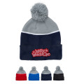 Two-Tone Tamy Beanie With Pom