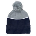 Two-Tone Tamy Beanie With Pom