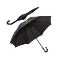 Executive Umbrella With Curved Faux Leather Handle