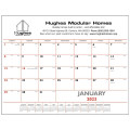 Triumph® Calendars Red & Black Desk Pad