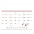 Triumph® Calendars Red & Black Desk Pad