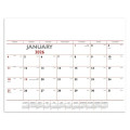 Triumph® Calendars Red & Black Desk Pad