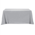 Flat Poly/Cotton 4-sided Table Cover - fits 6' standard t...