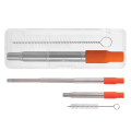 Hurley Collapsible Stainless Steel Straw In Travel Case