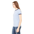 Ladies' Jersey Short-Sleeve Ringer T-Shirt