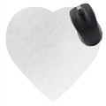 Heart Shaped Computer Mouse Pad - Dye Sublimated