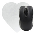 Heart Shaped Computer Mouse Pad - Dye Sublimated