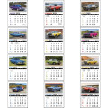 Full Color Stick Up, Memorable Muscle Grid 2023 Calendar