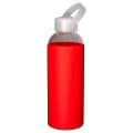 18oz Glass Bottle With Color Silicone Sleeve