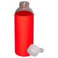 18oz Glass Bottle With Color Silicone Sleeve
