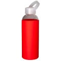 18oz Glass Bottle With Color Silicone Sleeve