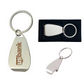 Chrome Bottle Opener with Key Ring and Gift Case