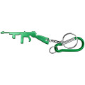 Rifle Shape Bottle Opener Key Chain & Carabiner