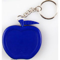 Apple shape tape measure key chain