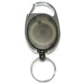 Oval Shape Retractable Key Holder with Carabiner Clip