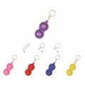 2 Bubbles Push Pop Keychain 