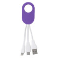 3-In-1 Charging Buddy With Carabiner Clip