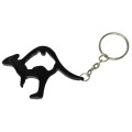 Kangaroo shape bottle opener keychain