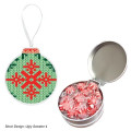 FULL COLOR ORNAMENT TIN WITH CANDY