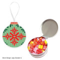 FULL COLOR ORNAMENT TIN WITH CANDY