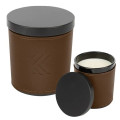 Scented Candle With Leatherette Sleeve