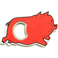 Jumbo size pig shape magnetic bottle opener