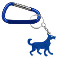 Dog Shape Bottle Opener Key Chain with Carabiner