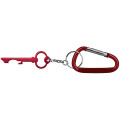 Key Shaped Aluminum Bottle Opener with KeyChain & Carabiner