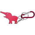 Metal Elephant Shape Bottle Opener with Key Ring & Carabiner