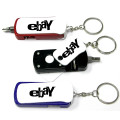 Flashlight screwdriver tool set keychain