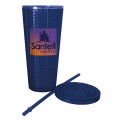 Square-Pattern Double-Wall Tumbler - 23 oz.