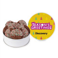 Decadent Chocolate French Sable Non-Pareil Cookie Gift Tin