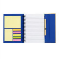 Spiral Notebook With Sticky Notes And Flags
