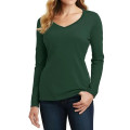 Port & Company® Ladies' Long Sleeve Fan Favorite V-Neck Tee