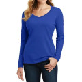 Port & Company® Ladies' Long Sleeve Fan Favorite V-Neck Tee